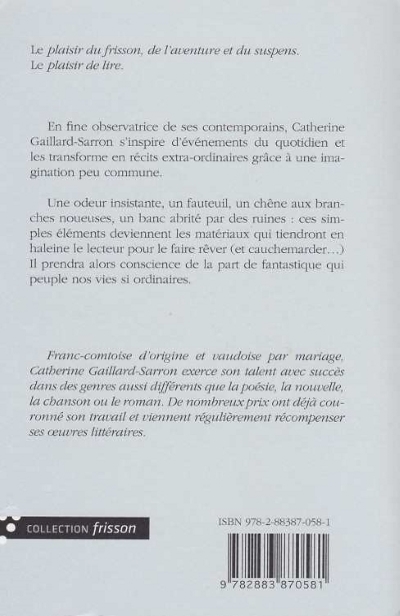 Un Fauteuil pour trois, Nouvelles fantastiques de Catherine Gaillard-Sarron
