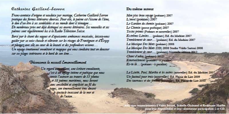 Poèmes et musiques 2012 de catherine Gaillard-Sarron