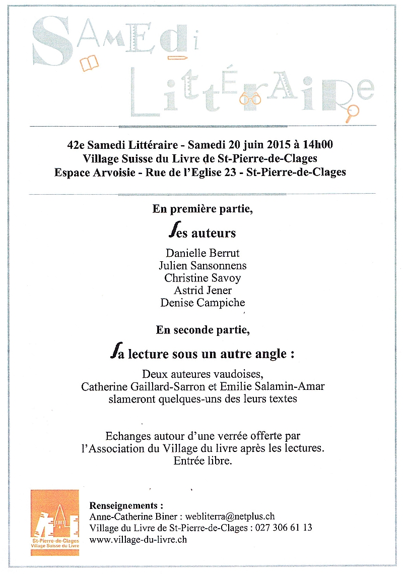 20.6.15 Lecture St Pierre