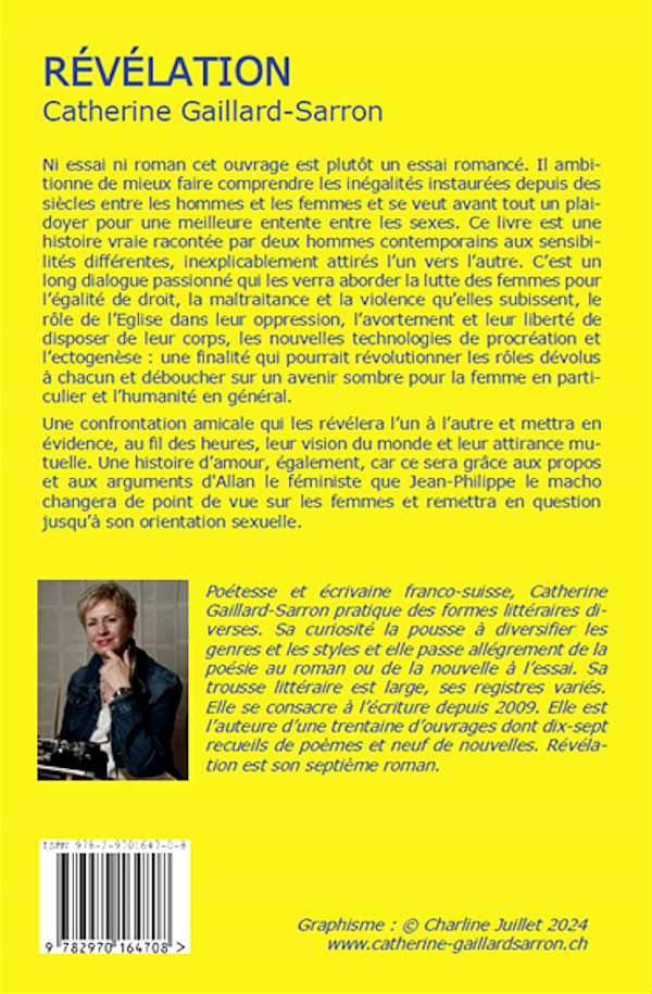Catherine Gaillard-Sarron Révélation, essai romancé